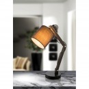 Globo 21512 stolní svítidlo Mattis 1x25W | E14 - nastavitelné rameno, černá, hnědá, šedá