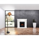 Globo 21512S stojací svítidlo Mattis 1x60W | E27 - nastavitelné rameno, šedá, černá, hnědá