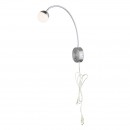 Globo 24134W LED nástěnné svítidlo Roslin 1x5W | 470lm | 3000K - ohebné rameno, matný nikl