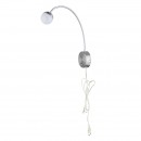 Globo 24134W LED nástěnné svítidlo Roslin 1x5W | 470lm | 3000K - ohebné rameno, matný nikl