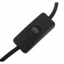 Globo 24136T stolní svítidlo Bronn 1x40W | E14 - kabelový spínač, chrom, bílá