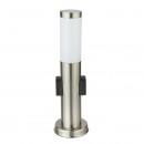 Globo 3158K venkovní stojací lampa Boston 1x60W | E27 | IP44- zabudované 2 zásuvky, mosaz, opál