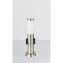 Globo 3158K venkovní stojací lampa Boston 1x60W | E27 | IP44- zabudované 2 zásuvky, mosaz, opál