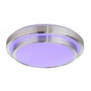 Globo 41738-24RGB LED stropní svítidlo Ina II 1x24W | 100-1000lm | 3000K-6500K | RGB - dálkový ovladač, fixace barev, měnič barev, stmívatelné, noční osvětlení, opál, bílá