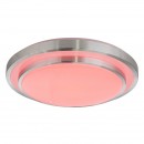 Globo 41738-48RGB LED stropní svítidlo Ina II 1x48W | 195-1950lm | 3000K-6500K | RGB - dálkový ovladač, fixace barev, měnič barev, stmívatelné, noční osvětlení, opál, bílá