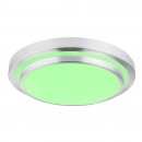 Globo 41738-60RGB LED stropní svítidlo Ina II 1x60W | 240-2400lm | 3000K-6500K | RGB - dálkový ovladač, fixace barev, měnič barev, stmívatelné, noční osvětlení, opál, bílá