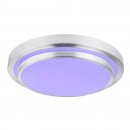Globo 41738-60RGB LED stropní svítidlo Ina II 1x60W | 240-2400lm | 3000K-6500K | RGB - dálkový ovladač, fixace barev, měnič barev, stmívatelné, noční osvětlení, opál, bílá