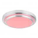 Globo 41738-60RGB LED stropní svítidlo Ina II 1x60W | 240-2400lm | 3000K-6500K | RGB - dálkový ovladač, fixace barev, měnič barev, stmívatelné, noční osvětlení, opál, bílá