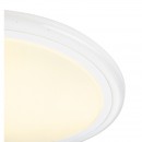 Globo 48378-40RGB LED stropní svítidlo Rudi 1x37W | 260-2600lm | 3000K-6000K | RGB - dálkový ovladač, fixace barev, stmívatelné, noční osvětlení, časovač, paměťová funkce, opál, bílá