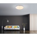 Globo 48382 LED stropní svítidlo Rena 1x60W | 4800lm | 3000-6500K - třpytivý efekt, stmívatelné, měnič barev, fixace barev, dálkové ovládání, noční osvětlení, bílá, opál