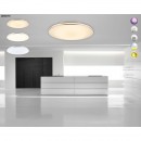 Globo 48388-90 LED stropní svítidlo Pierre 1x90W | 5900lm | 3000K-6500K - stmívatelné, dálkový ovladač, fixace barev, opál, bílá