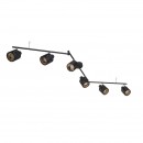 Globo 54121-6 přisazené stropní bodové svítidlo Troy 6x8W | E14 - nastavitelné, černá