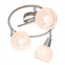 Globo 54341-3G LED přisazené stropní svítidlo Elliott 3x5W | E14 LED | 960lm | 3000K - matný nikl