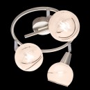 Globo 54341-3G LED přisazené stropní svítidlo Elliott 3x5W | E14 LED | 960lm | 3000K - matný nikl