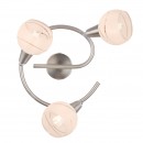 Globo 54341-3G LED přisazené stropní svítidlo Elliott 3x5W | E14 LED | 960lm | 3000K - matný nikl