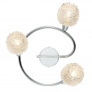 Globo 54502-3 přisazené stropní svítidlo Daxos 3x40W | E14 - chrom