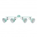 Globo 54641-4 přisazené stropní bodové svítidlo Roli 4x25W | E14 - nastavitelné, mintová