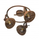 Globo 54652-3 přisazené stropní svítidlo Celine 3x25W | E14 - rez