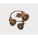 Globo 54652-3 přisazené stropní svítidlo Celine 3x25W | E14 - rez