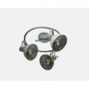 Globo 54653-3 přisazené stropní svítidlo Fabian 3x25W | E14 - nastavitelné, šedá