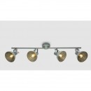 Globo 54653-4 přisazené stropní bodové svítidlo Fabian 4x25W | E14 - nastavitelné, šedá