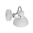 Globo 54657-1 nástěnné svítidlo Amory 1x40W | E14 - vypínač na těle, chrom, bílá