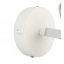 Globo 54657-1 nástěnné svítidlo Amory 1x40W | E14 - vypínač na těle, chrom, bílá