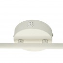 Globo 54657-2 nástěnné svítidlo Amory 2x40W | E14 - nastavitelné, vypínač na těle, chrom, bílá