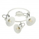 Globo 54657-3 přisazené stropní svítidlo Amory 3x40W | E14 - nastavitelné, chrom, bílá