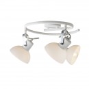 Globo 54657-3 přisazené stropní svítidlo Amory 3x40W | E14 - nastavitelné, chrom, bílá