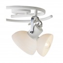 Globo 54657-3 přisazené stropní svítidlo Amory 3x40W | E14 - nastavitelné, chrom, bílá