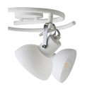 Globo 54657-3 přisazené stropní svítidlo Amory 3x40W | E14 - nastavitelné, chrom, bílá