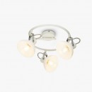 Globo 54657-3 přisazené stropní svítidlo Amory 3x40W | E14 - nastavitelné, chrom, bílá