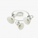 Globo 54657-3 přisazené stropní svítidlo Amory 3x40W | E14 - nastavitelné, chrom, bílá