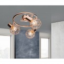 Globo 54805-3 přisazené stropní svítidlo Xara 3x40W | E14 - měďěná