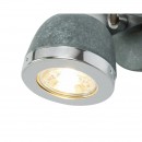 Globo 57000-1 nástěnné svítidlo Sabinyo 1x50W | GU10 - vypínač na těle, kámen, chrom