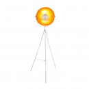 Globo 58323W stojací svítidlo Sandra 1x60W | E27 - bílá, zlatá