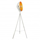 Globo 58323W stojací svítidlo Sandra 1x60W | E27 - bílá, zlatá