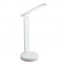 Globo 58346 LED stolní svítidlo Gendry 1x4W | 18-153lm | 6000K | RGB - měnič barev, dotykový stmívač, dotykový vypínač, adaptér, USB, bílá