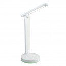 Globo 58346 LED stolní svítidlo Gendry 1x4W | 18-153lm | 6000K | RGB - měnič barev, dotykový stmívač, dotykový vypínač, adaptér, USB, bílá