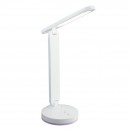 Globo 58346 LED stolní svítidlo Gendry 1x4W | 18-153lm | 6000K | RGB - měnič barev, dotykový stmívač, dotykový vypínač, adaptér, USB, bílá