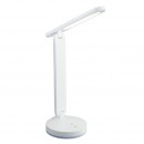 Globo 58346 LED stolní svítidlo Gendry 1x4W | 18-153lm | 6000K | RGB - měnič barev, dotykový stmívač, dotykový vypínač, adaptér, USB, bílá
