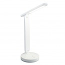 Globo 58346 LED stolní svítidlo Gendry 1x4W | 18-153lm | 6000K | RGB - měnič barev, dotykový stmívač, dotykový vypínač, adaptér, USB, bílá