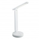Globo 58346 LED stolní svítidlo Gendry 1x4W | 18-153lm | 6000K | RGB - měnič barev, dotykový stmívač, dotykový vypínač, adaptér, USB, bílá