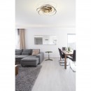Globo 67828-40 LED přisazené stropní svítidlo Barna 1x40W | 3200lm | 3200K - stmívatelné, matný nikl, opál