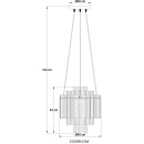 Globo GORLEY 15698H2M závěsné stropní svítidlo E14
