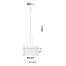 Globo 15698HB závěsné stropní svítidlo GORLEY E27 | béžová
