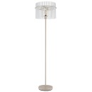 Globo 15698SB stojací lampa GORLEY E27 | s vypínačem | béžová