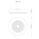 Globo 48071-18 LED přisazené stropní svítidlo GRAHAM | 24W integrovaný LED zdroj | 2038lm | 2700/4000/6000K | bílá