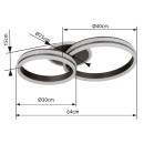 Globo GLB67314-50 LED přisazené stropní svítidlo GROUNI  | 50W integrovaný LED zdroj | 2600lm | 2700-6000K